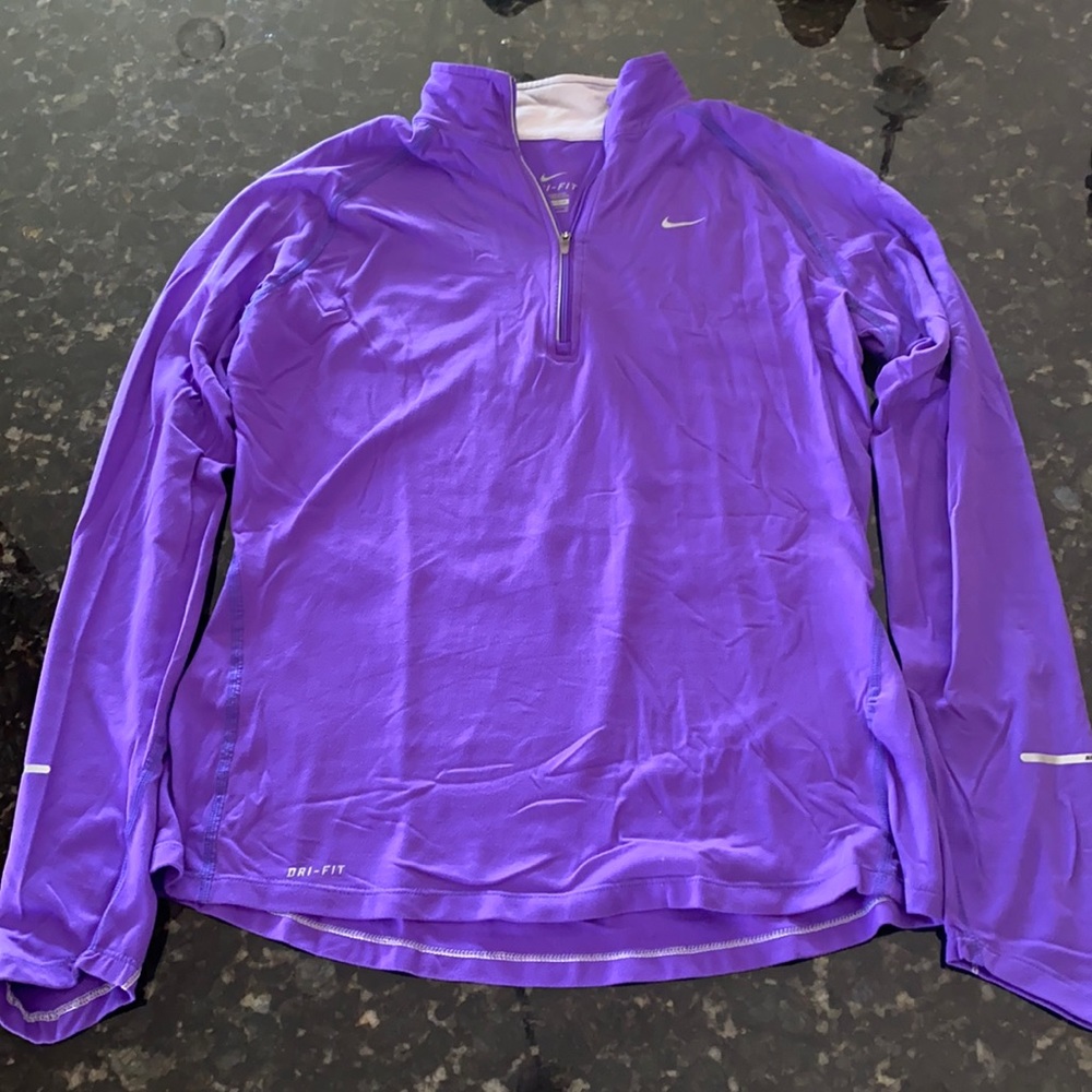 Nike Dri-Fit Pruple Longsleeve QuarterZip